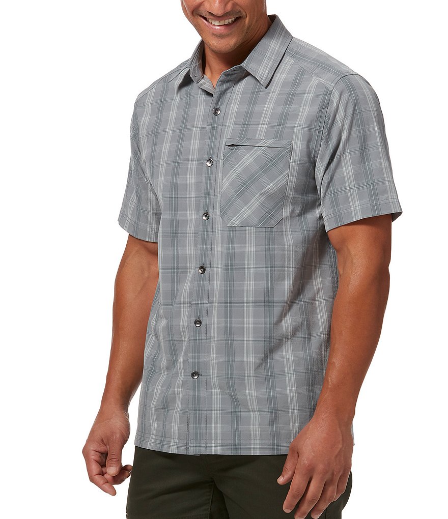 Royal Robbins Spotless Plaid Performance Stretch Short-Sleeve Woven Shirt