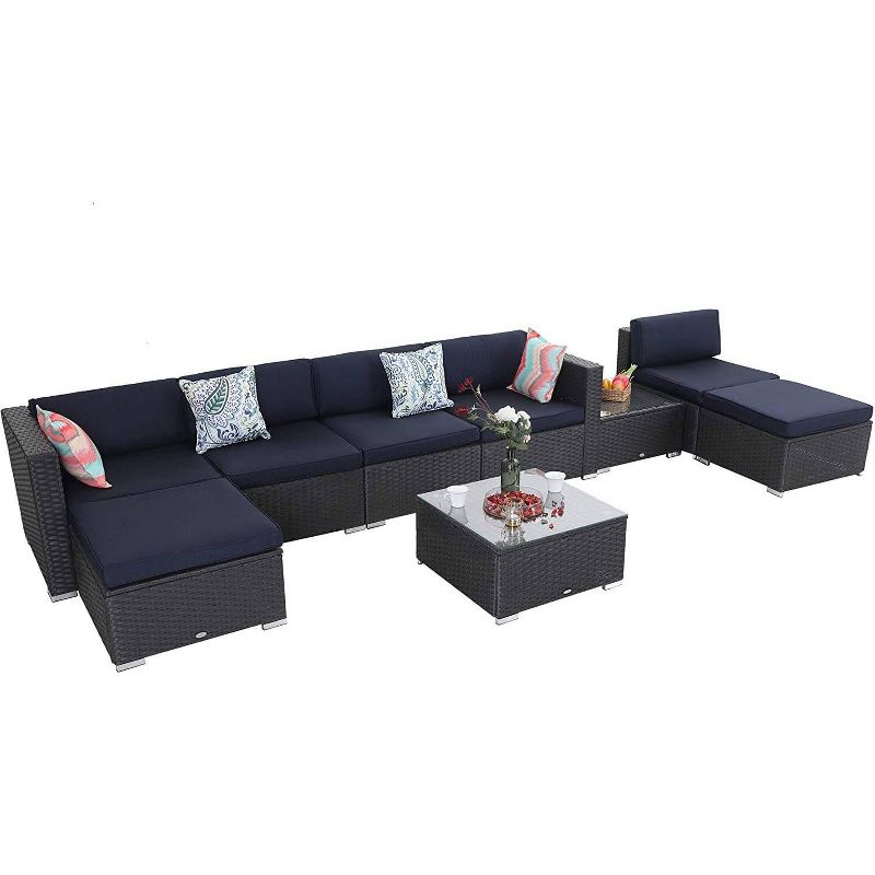 Draper 5pc Sectional Set with Sunbrella - Sage - Leisure Made