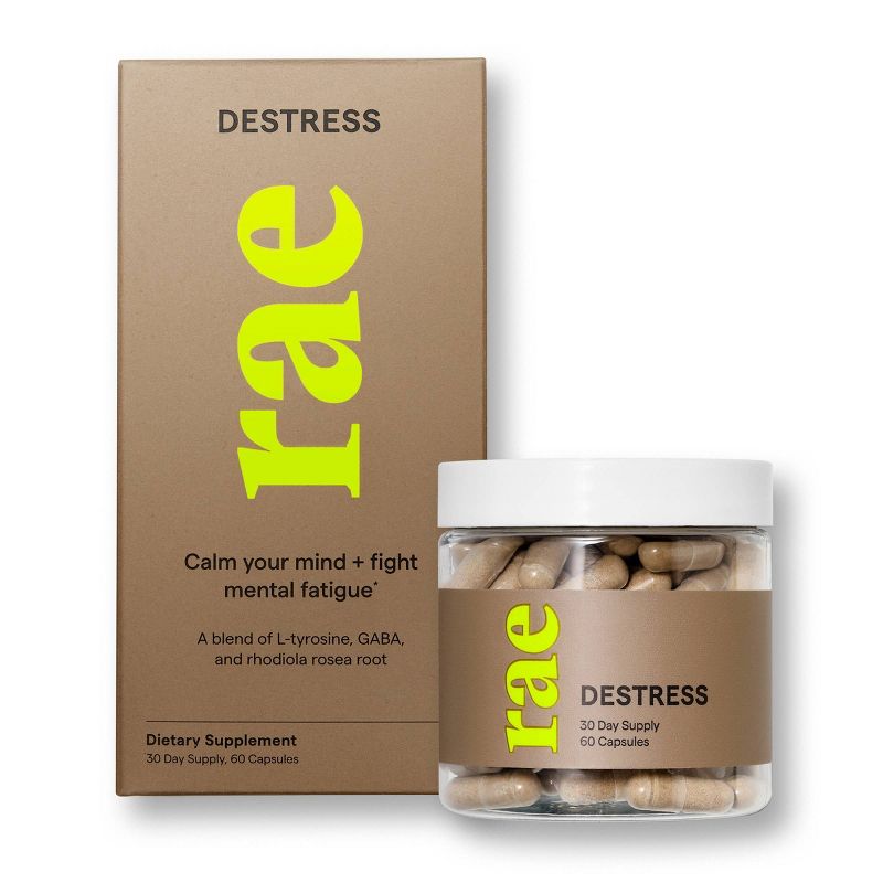 Rae Destress Dietary Supplement Capsules - 60ct
