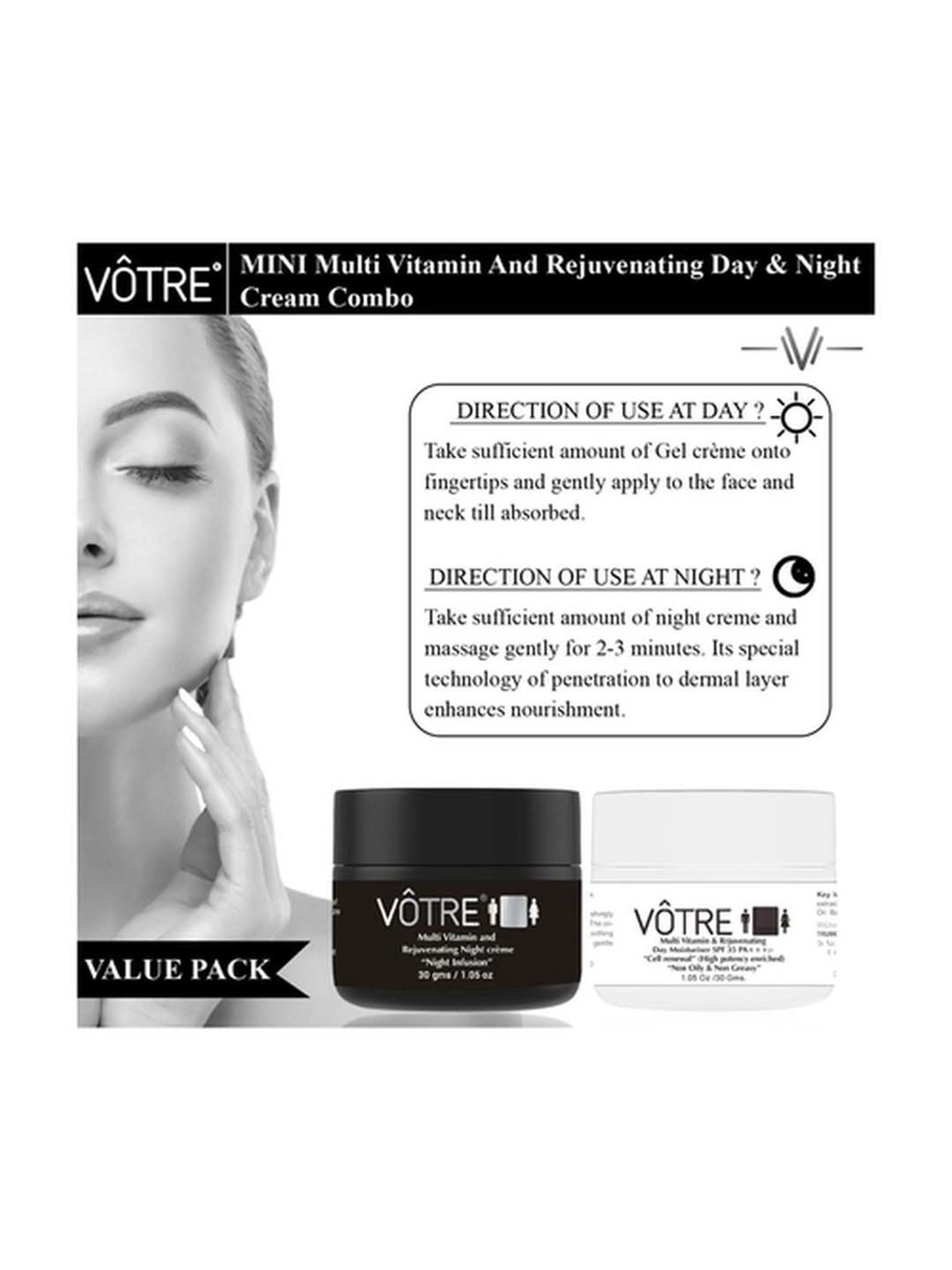 Votre Mini Multi Vitamin & Rejuvenating Day & Night Combo