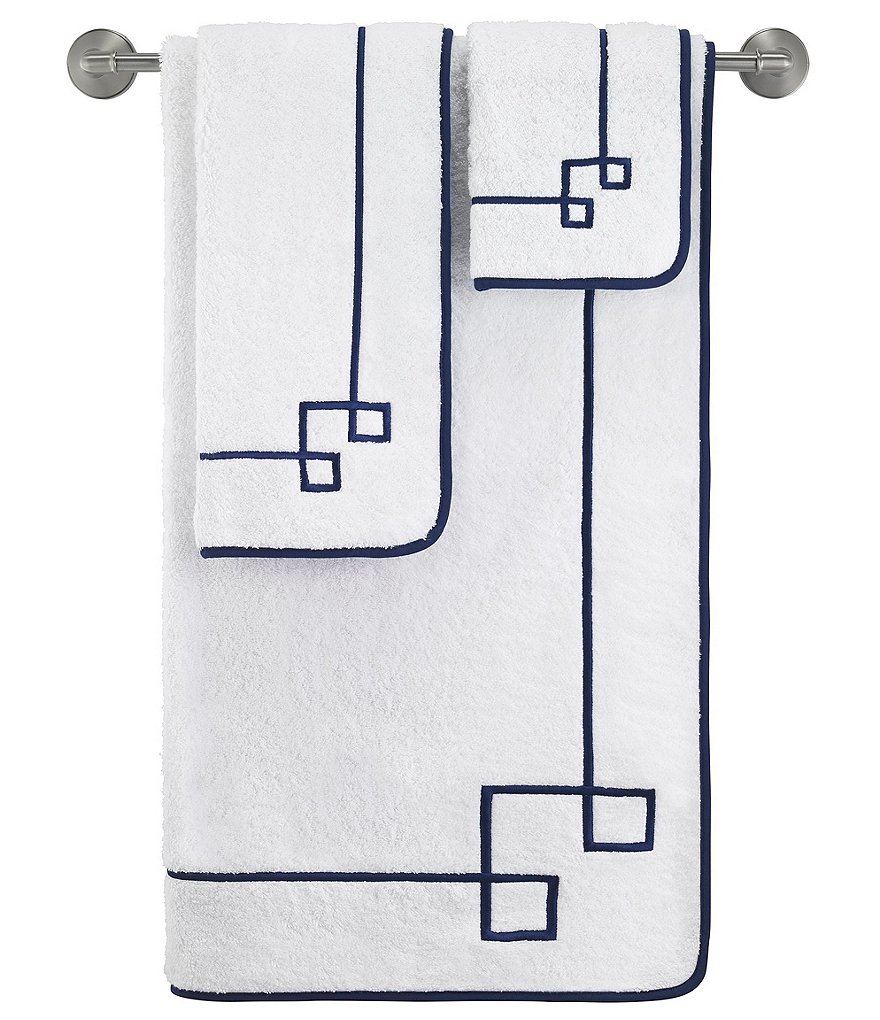 Jonathan Adler Campaign Embroidered Turkish Cotton Bath Towels