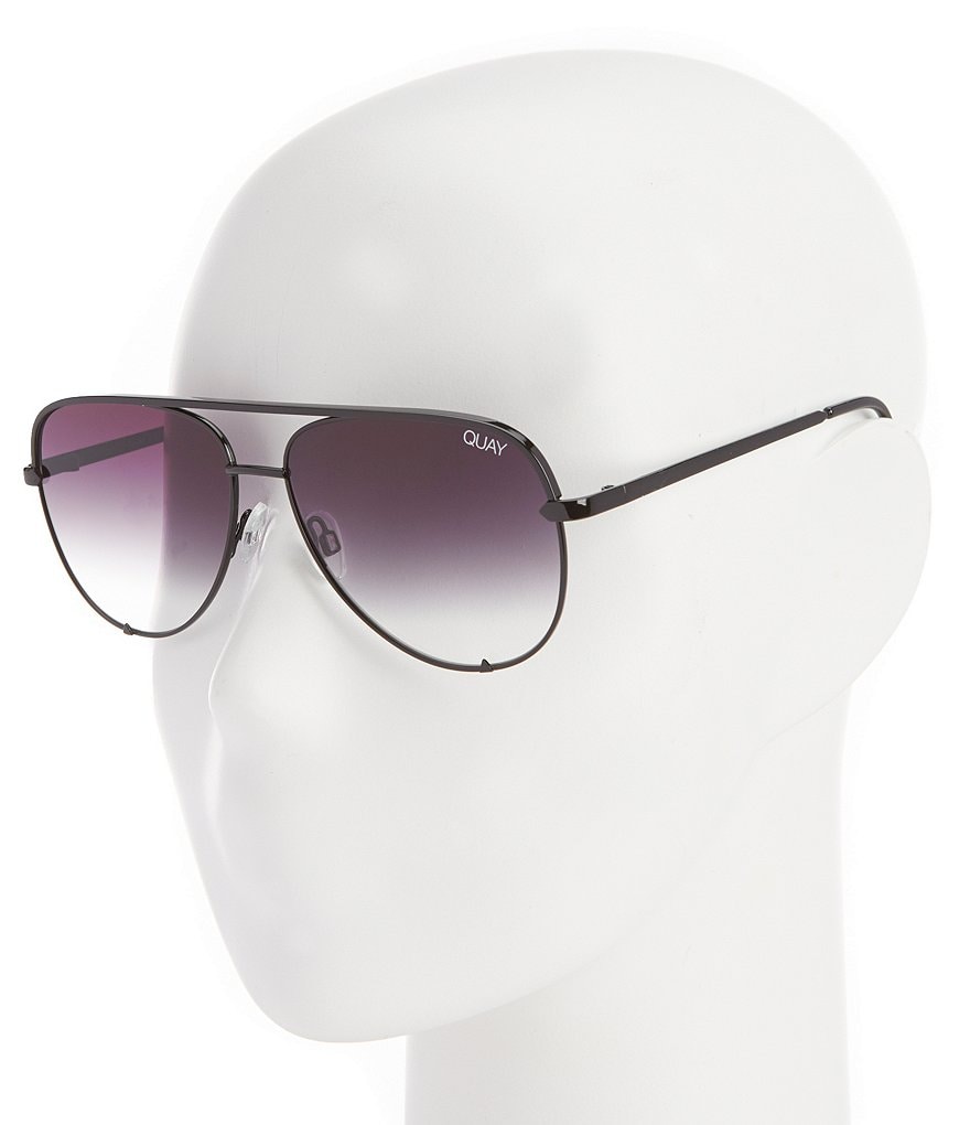 Quay Australia High Key Mini Mirrored Aviator Sunglasses