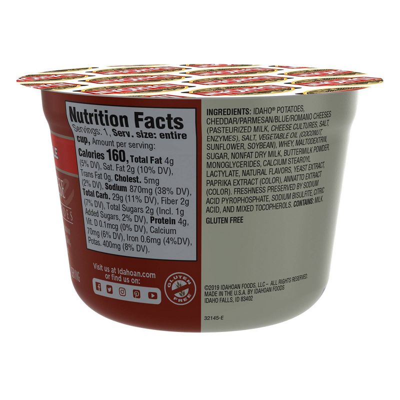 Idahoan Four Cheese Mashed Potato Cups - 6oz/4pk