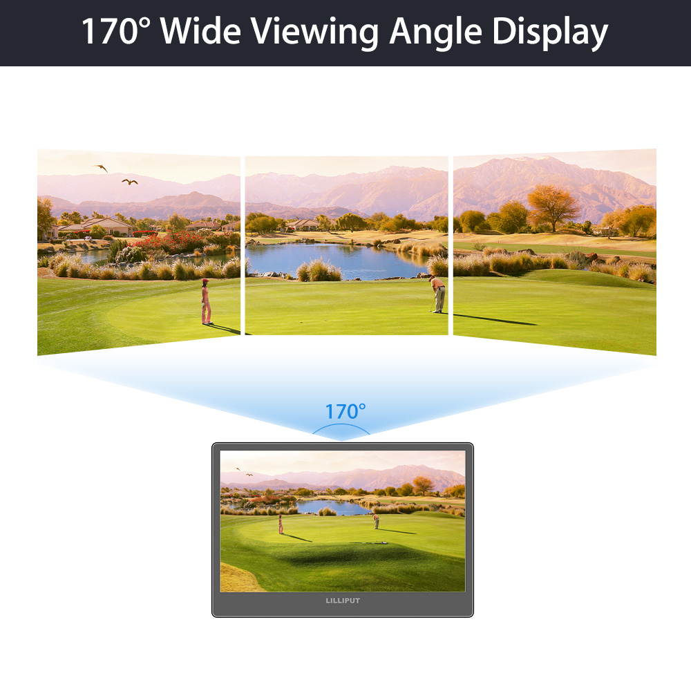 Lilliput 12.5 inch Monitor 4K 3840x2160 HDMI Quad View 3G-SDI input for Camera Top DSLR Field Display