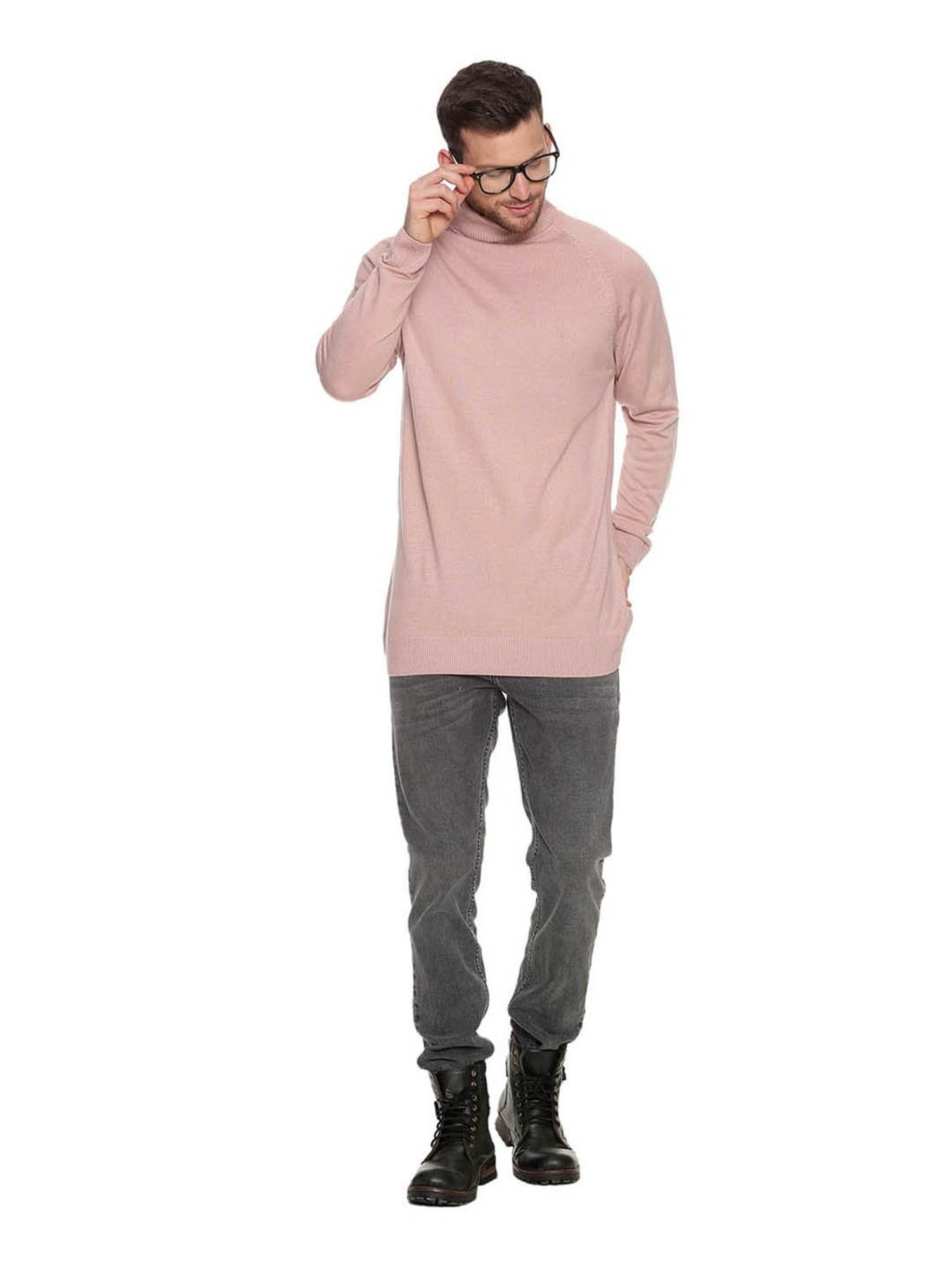 Venitian- Forbidden Clothing Pink Regular Fit Sweater