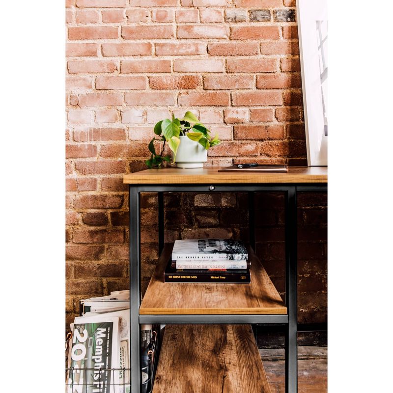 2 Shelf Camden Computer Desk Classic Oak - OneSpace