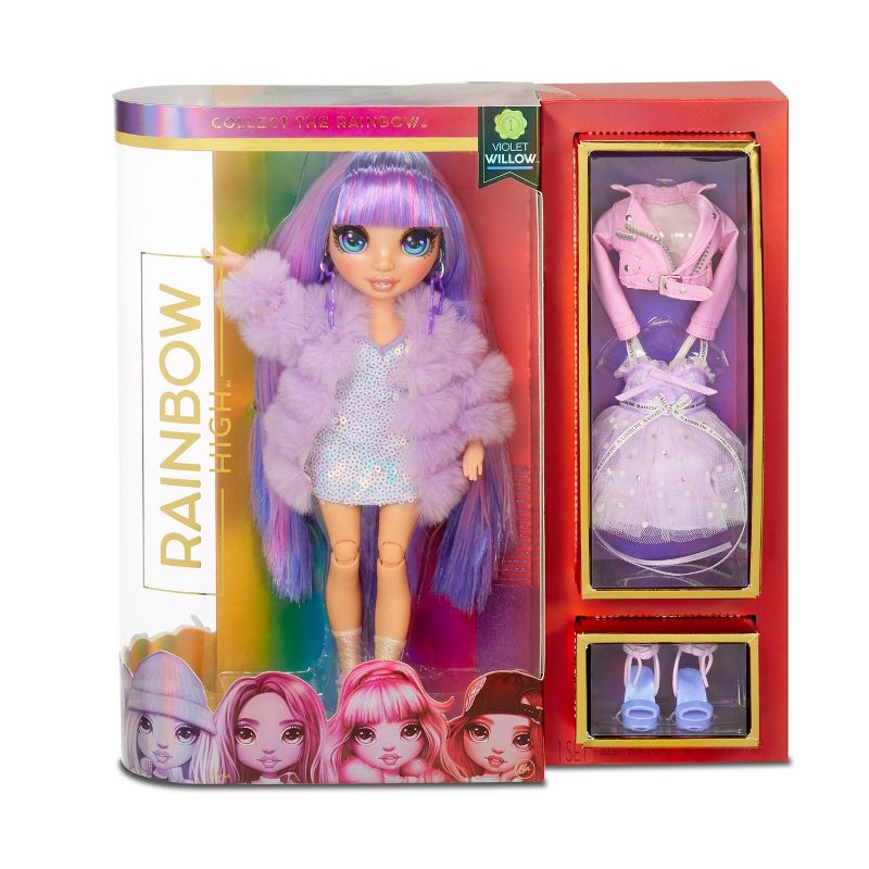 Rainbow High Violet Willow – Purple Fashion Doll with 2 Outfits