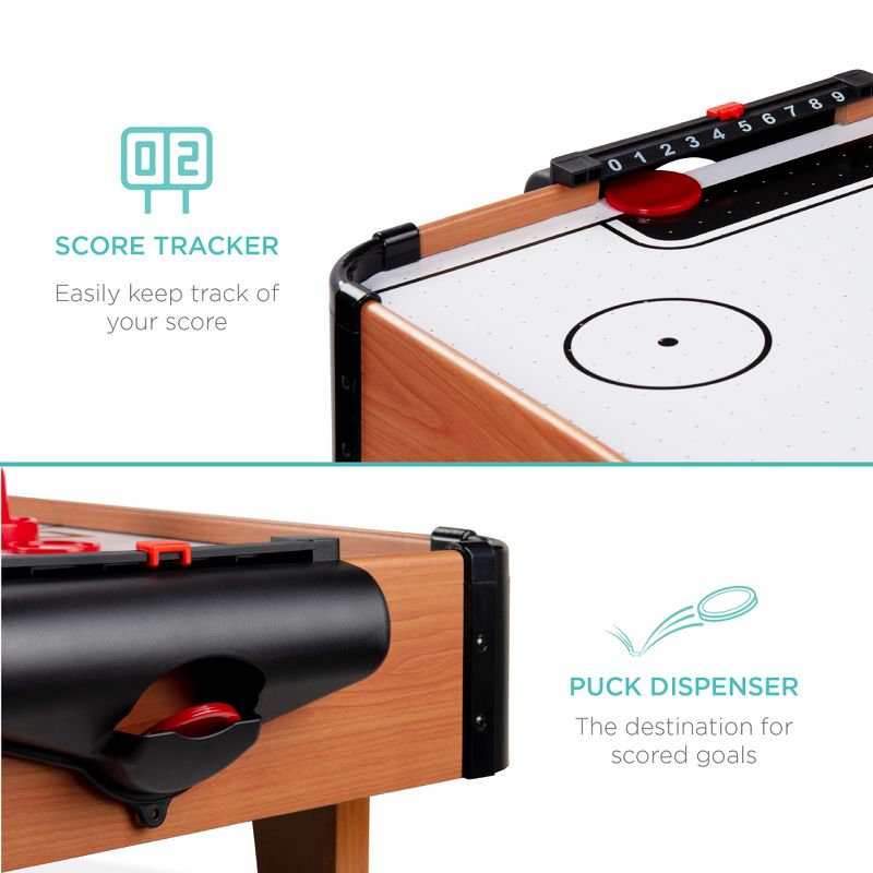 Sunnydaze Indoor Replacement Durable Plastic Electronic Rechargeable Hover Air Hockey Puck - 2" - Red and Black - 2pk