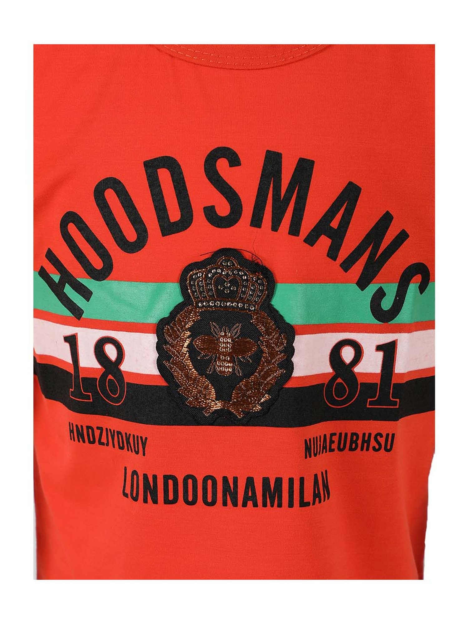 Passion Petals Kids Orange Cotton Printed T-Shirt