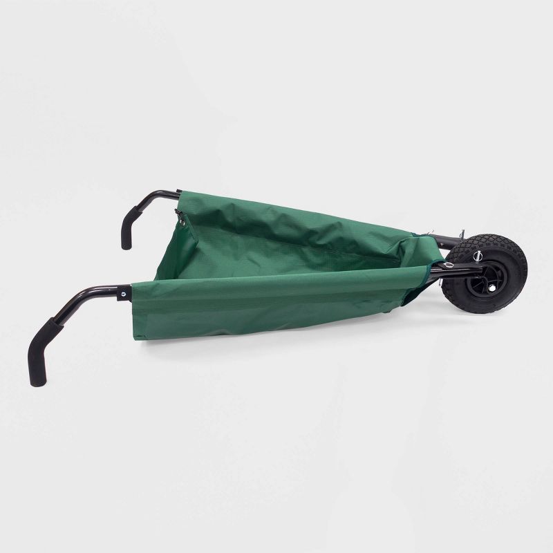 40" Creative Outdoor Folding Wheelbarrow Green