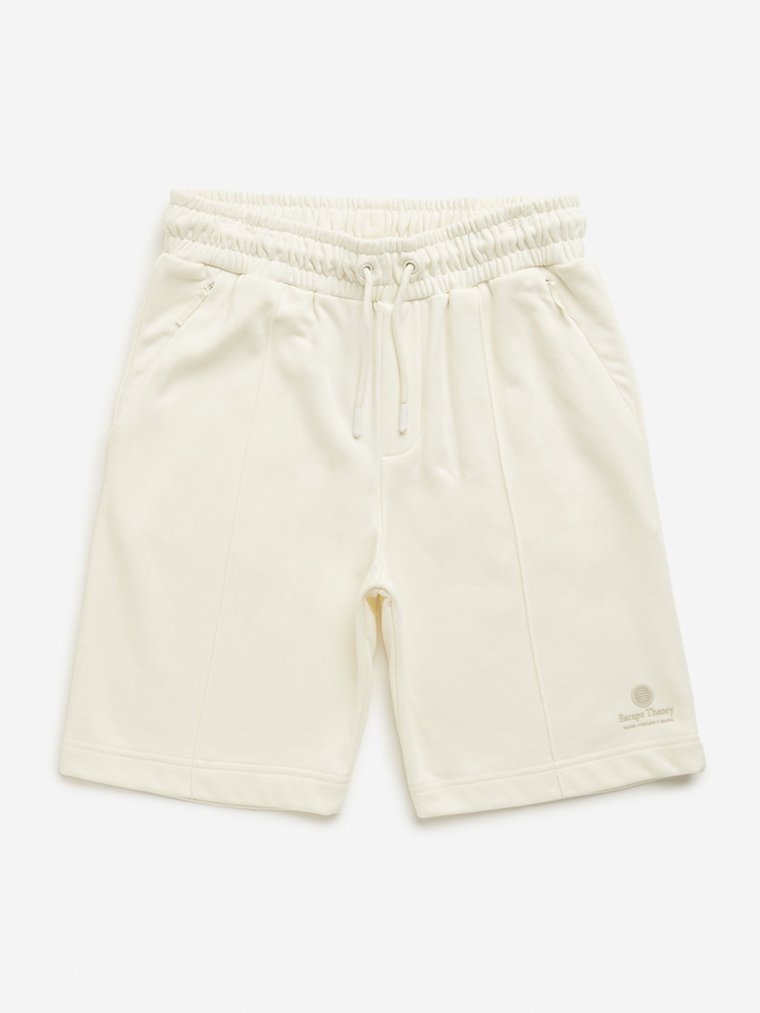 Y&F Kids by Westside Off-White Mid Rise Shorts