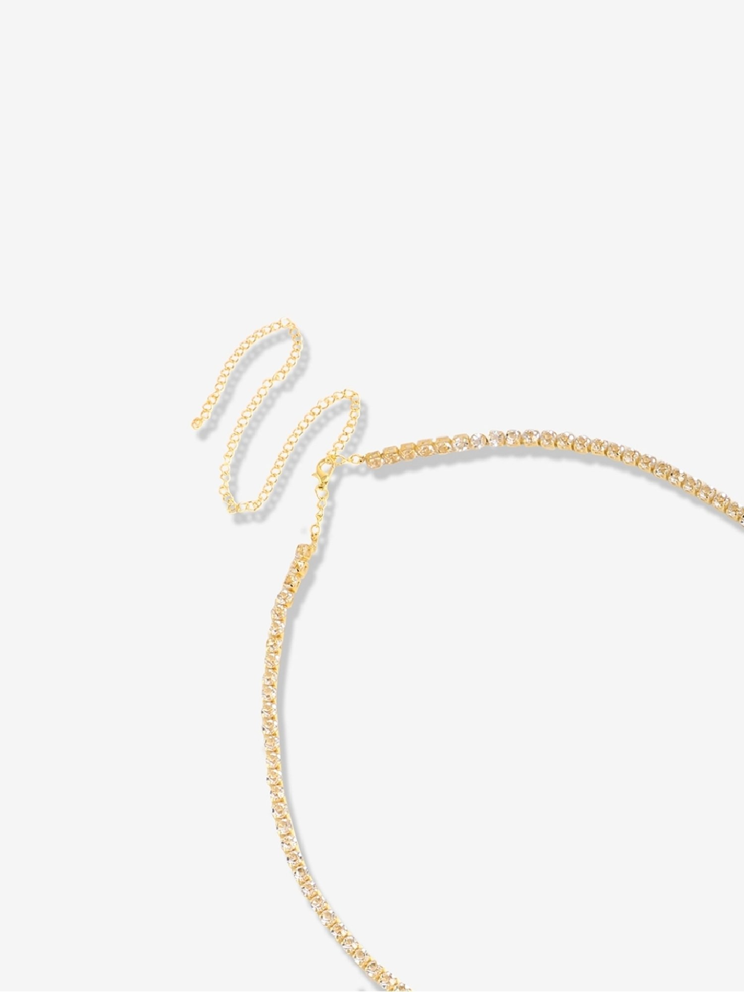 Sohi silver plated designer stone party necklace for women