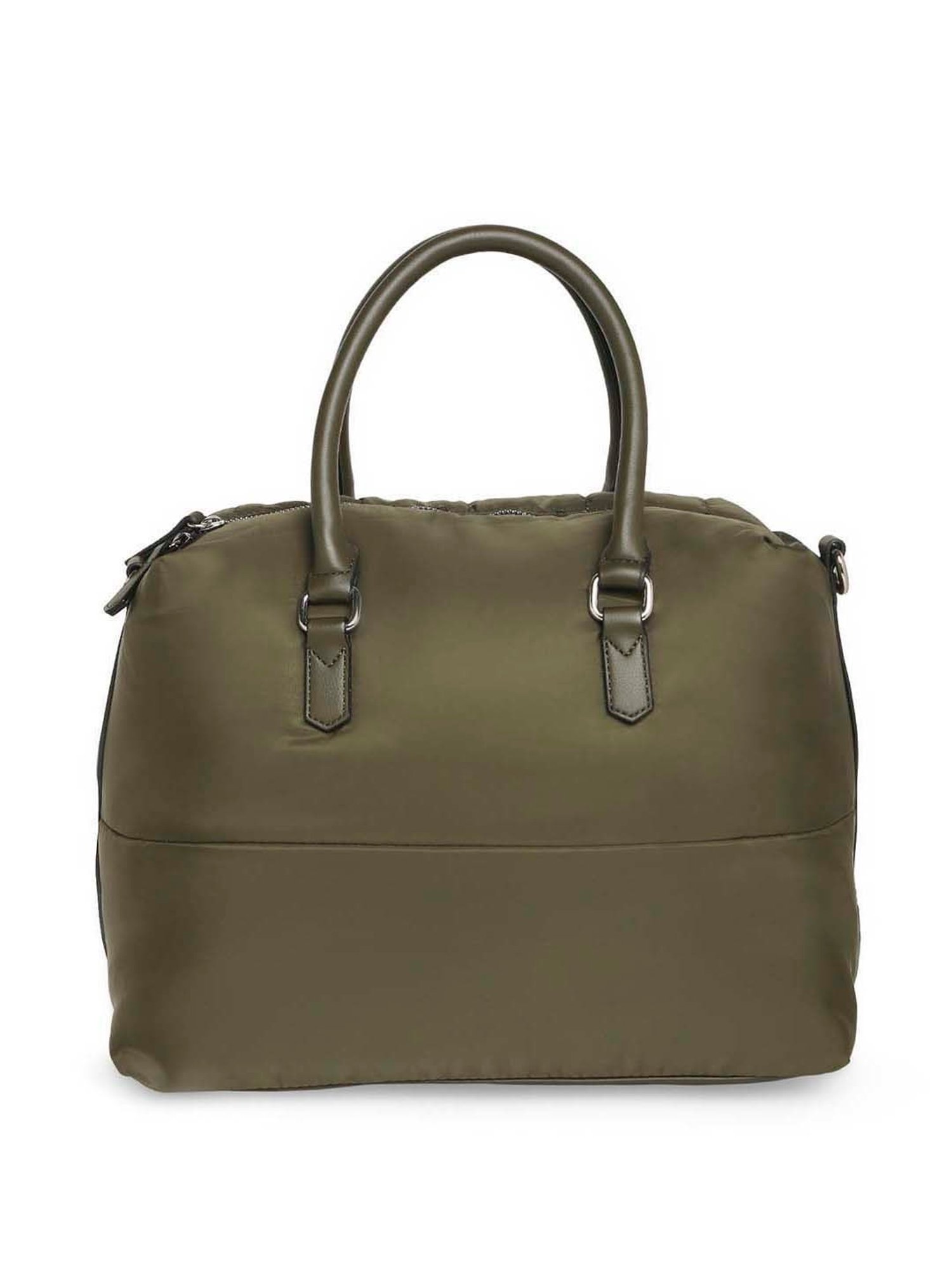 Marina Galanti Olive Quilted Medium Bowler Bag