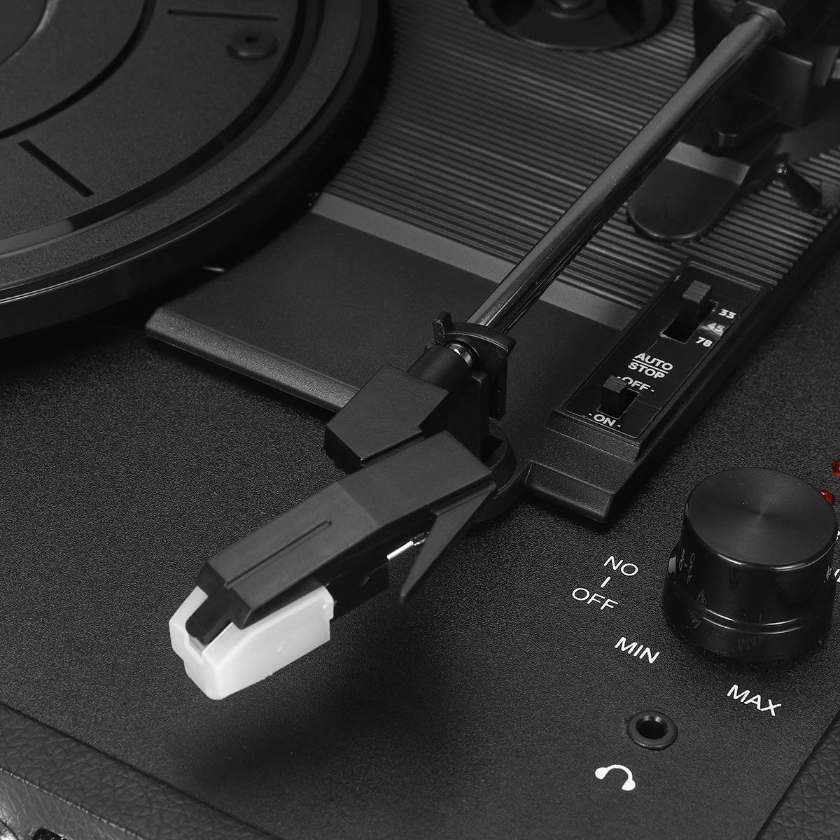 Phonograph Turntables Vinyl Record Player USB Bluetooth Stereo Speaker Record Player-UK Plug