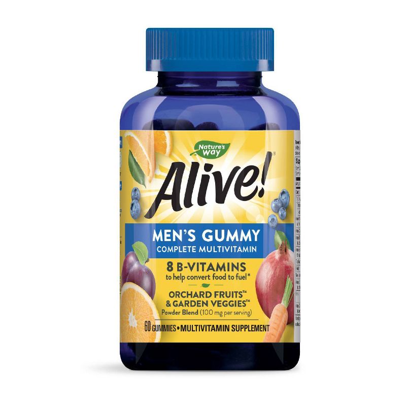 Nature's Way Alive! Men's 50+ Multivitamin Gummies - 60ct