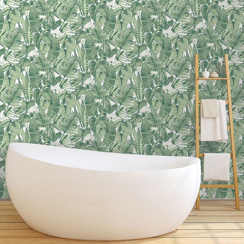 Tempaper Tropical Jungle Self Adhesive Removable Wallpaper Green