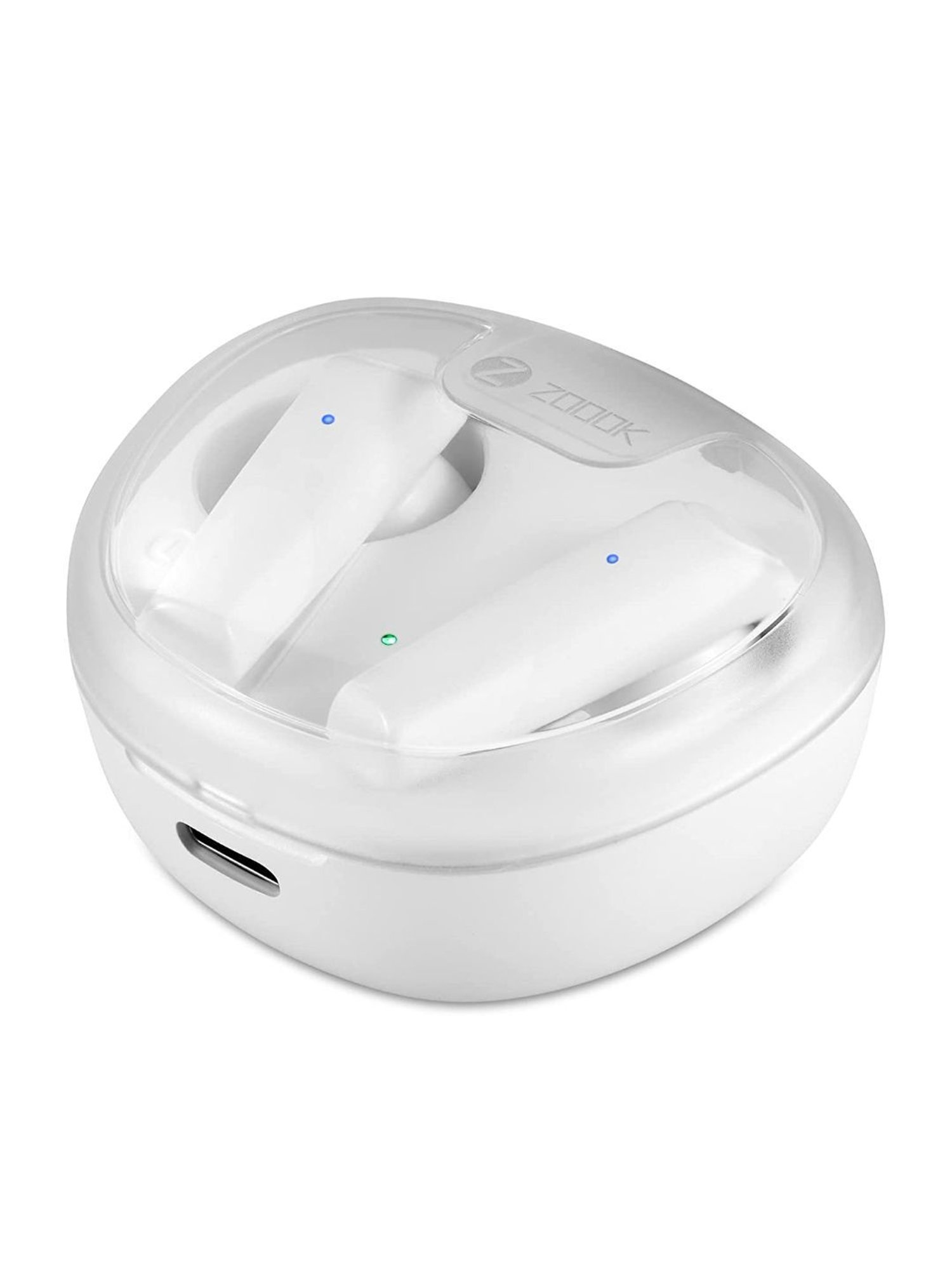 Zoook Mystique Bluetooth Truly Wireless in Ear Earbuds with Mic (White)