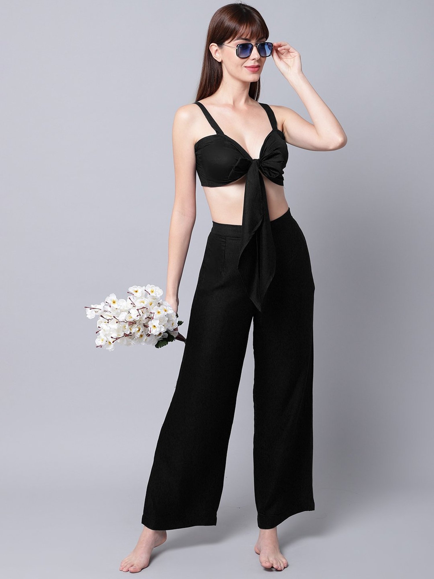 Erotissch Black Beachwear Co-Ord Set