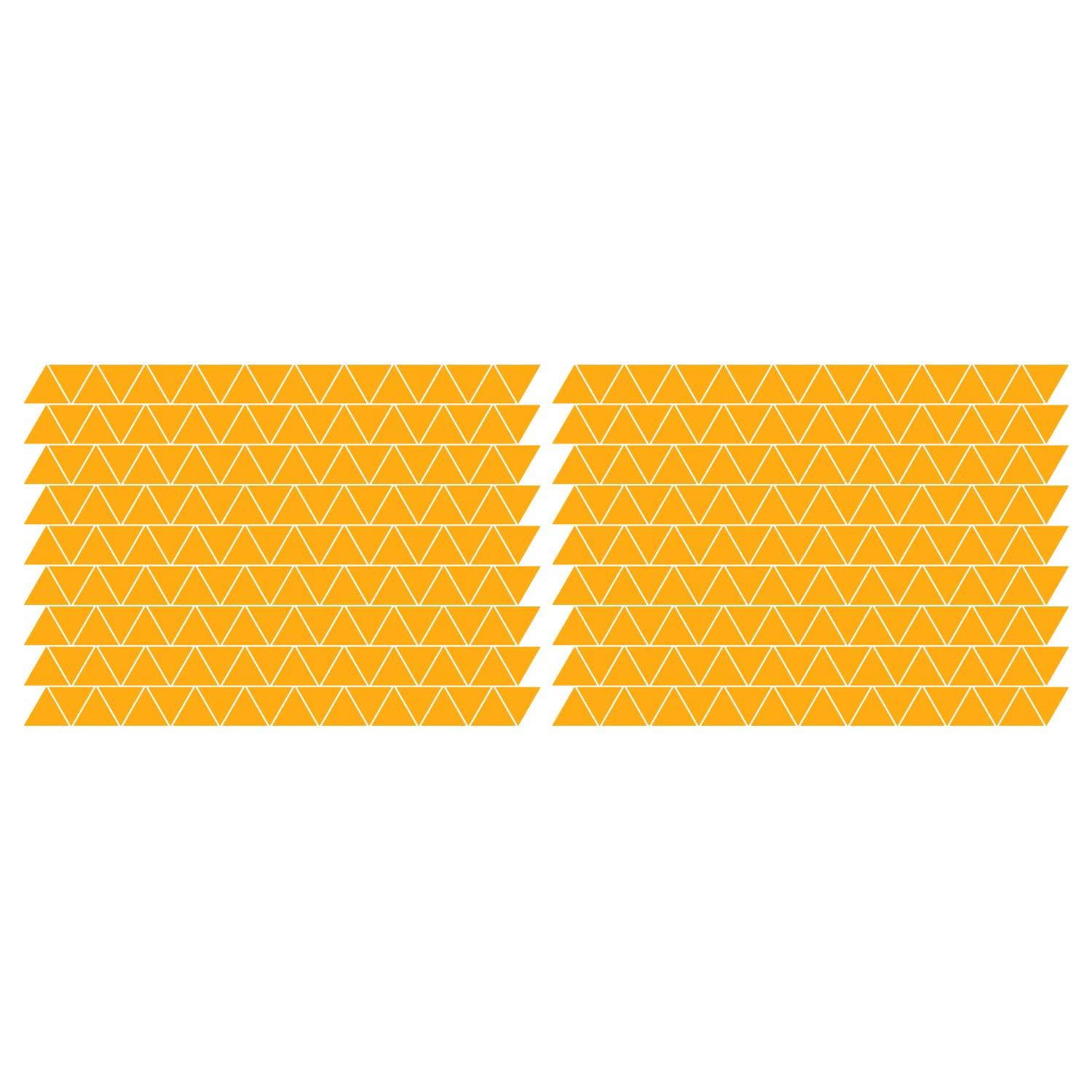 LiteMark 3.5 Inch White Triangle Decals - Pack of 30