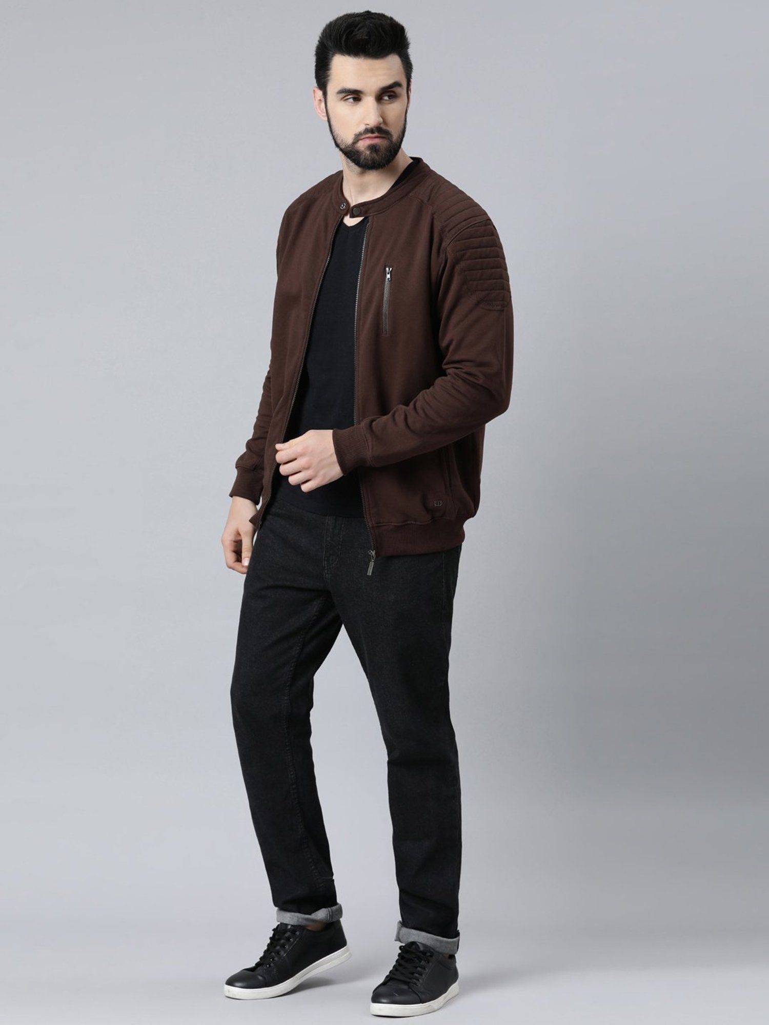 DIXCY SCOTT MAXIMUS Chocolate Brown Relaxed Fit Jacket