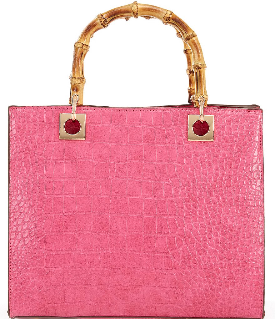 Kate Landry Bamboo Handle Satchel Bag