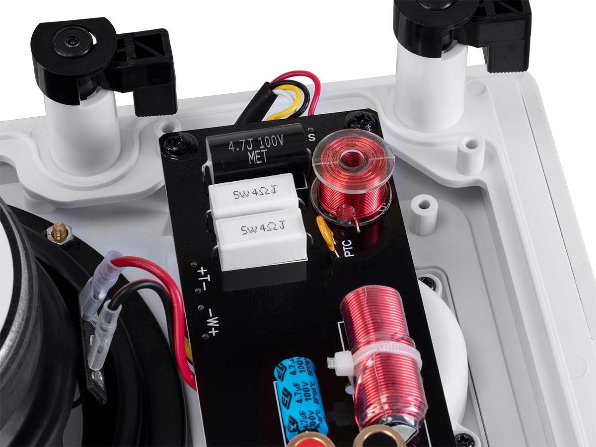 Monoprice 2-Way Architectural Aluminum In-Wall Speakers - 6.5 Inch (Pair) With Micro Ceramic Composite Tweeter - Sycamore Series