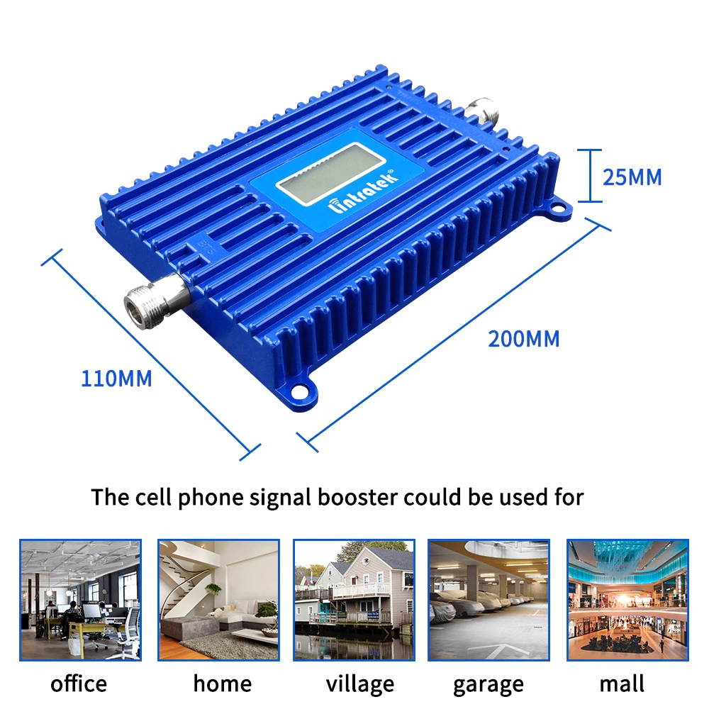 Lintratek LTE B66 1700/2100 4G Cell Phone Signal Booster Internet 1700 MHZ Mobile Amplifier Repeater Communications Data US CA