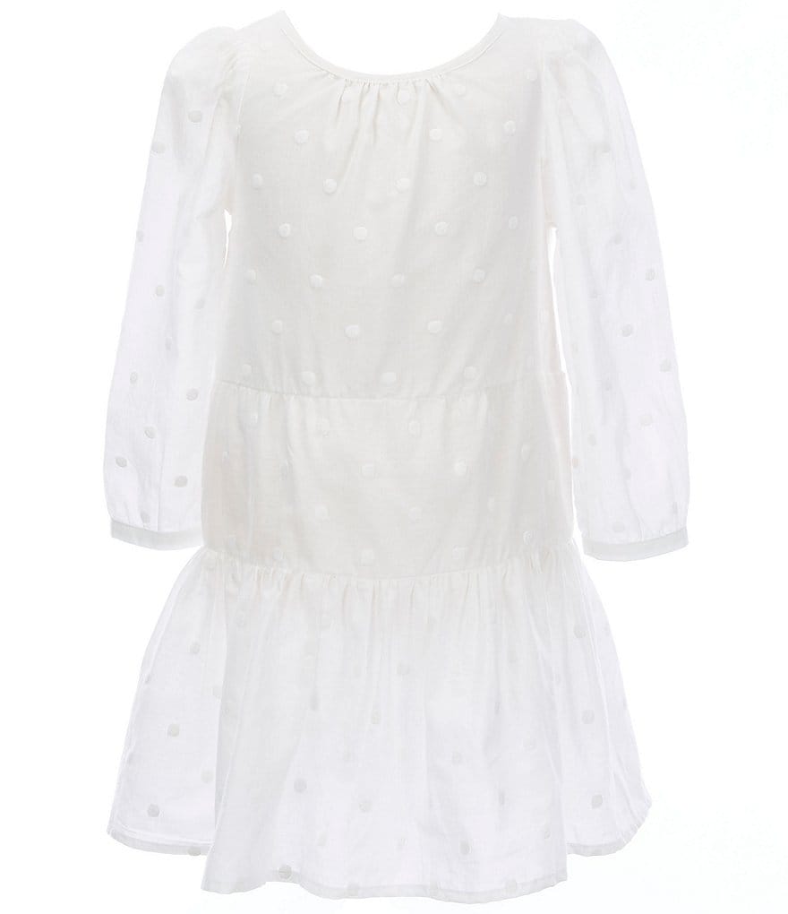 Laura Ashley Little Girls 2T-6X Seersucker/Strawberry-Print Mesh Fit-And-Flare Dress