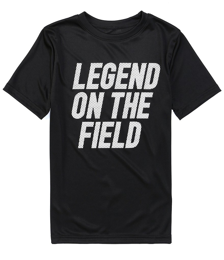 Kinetic by Class Club Big Boys 8-20 Short-Sleeve Legend On The Field Screen Tee