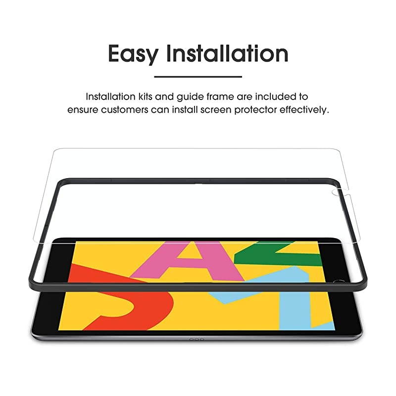 2 Pack  Screen Protector for iPad 7th Generation 102 Inch iPad 7 2019 iPad Air 3 2019 iPad Pro 105 Tempered GlassHigh DefinitionBubble Free