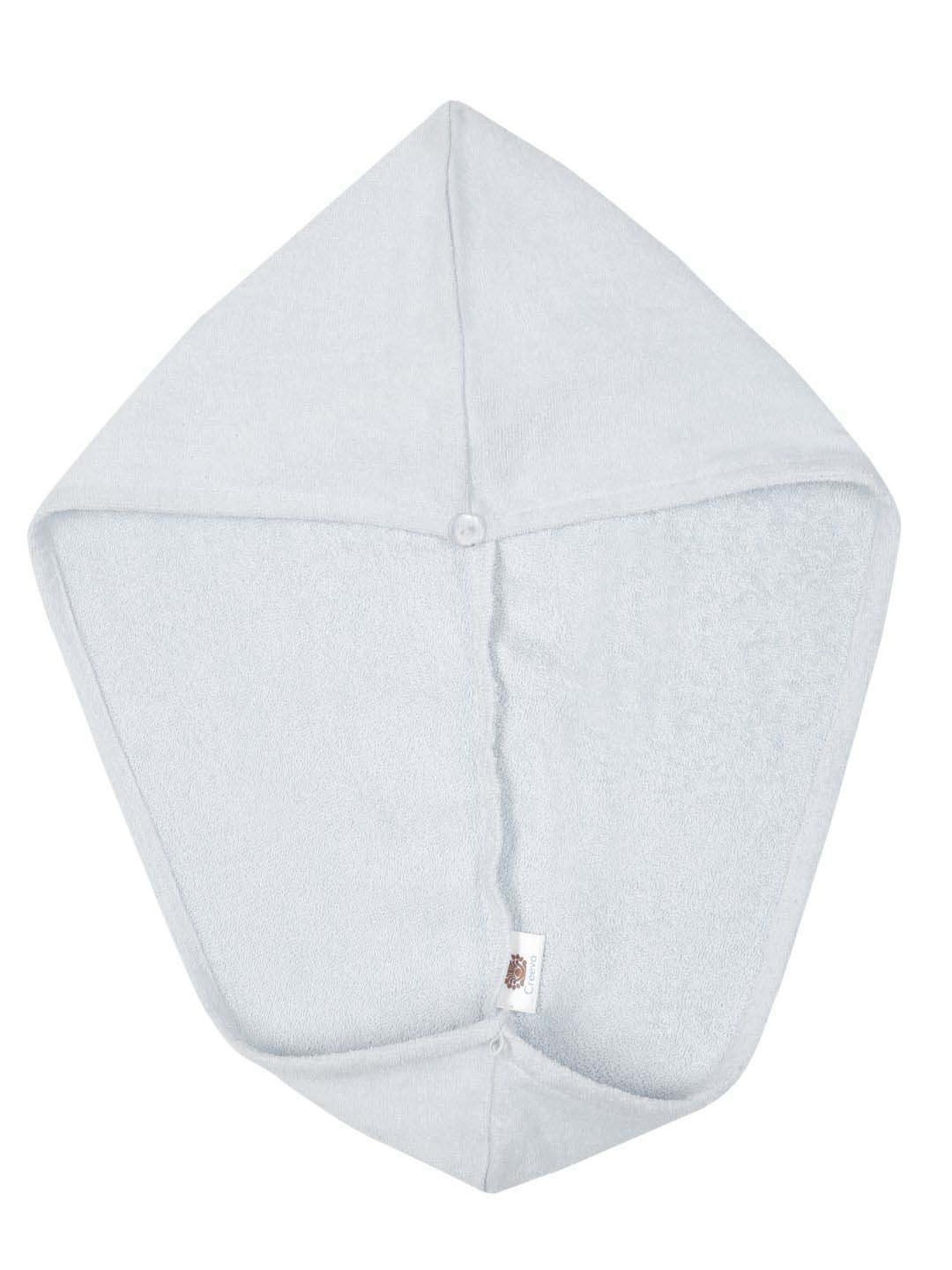 Creeva Luxury Silver Grey Cotton 380 GSM Hair Wrap