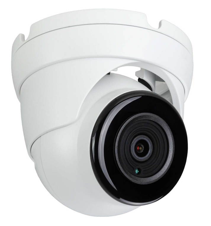 Eyemax TIU-MP4132V-WW 4MP HD TVI, In/Outdoor IR Turret Camera, 2.8-12mm Motorized 12V DC white ( Made In Korea )