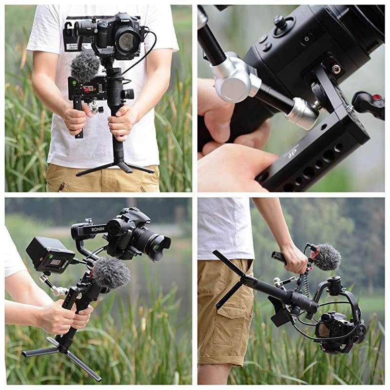 Vision Hold Plate Grip Extension Rods Bar Monitor Mount Accessories Compatible with Ronin SSCRSC2RS2DJI RS2 Gimbal Setup Mounting Microphone