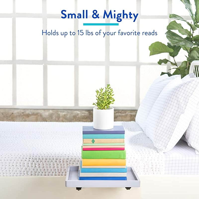 The Original Bedside Shelf for Bed and Bunk Bed Shelf 4 Colors / 5 Styles As Seen On Business Insider for Best College Dorm Room Essentials (Original Size, Bamboo in Grey)