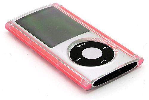 Glow In The Dark Clear Acrylic Hard Case for 4th Generation iPod Nano 4G (Pink)
