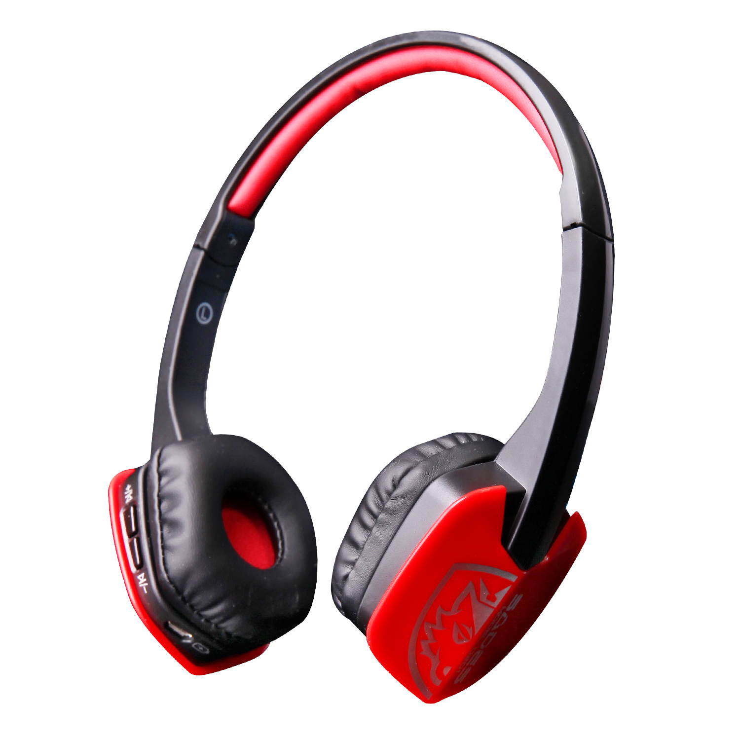 Sades D201 4.1 Bluetooth Headset Stereo Gaming Headphones with Mic Jack on Ear for PC Laptop and Other Smart Phones(Black/Red)