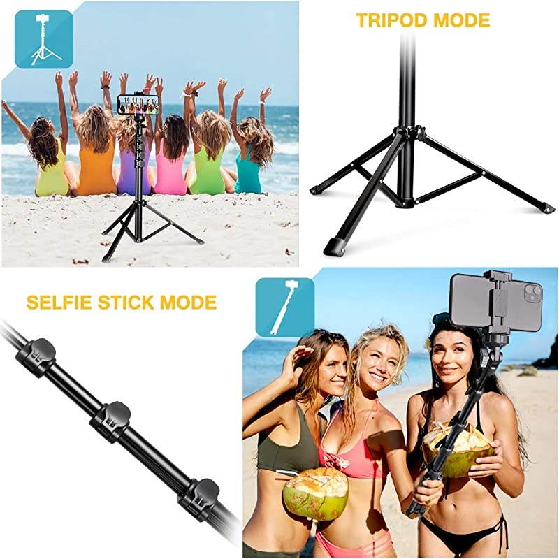 62 Phone Tripod Accessory Kits  Camera Cell Phone Tripod Stand with Bluetooth Remote and Universal Tripod Head Mount Perfect for SelfiesVideo RecordingVloggingLive Streaming