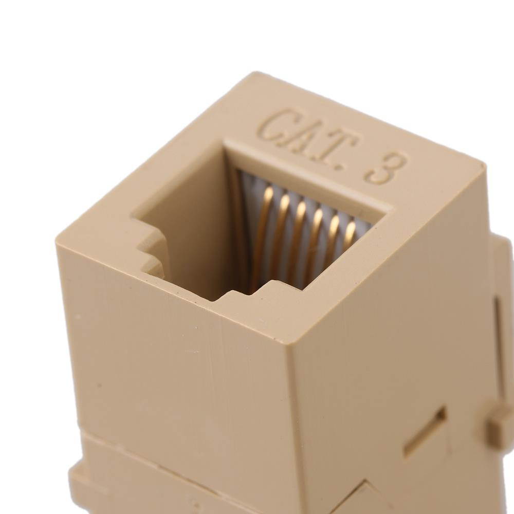 5 x Cat3 RJ45 Ethernet Inline Jack Coupler With Keystone Latch Female to Female