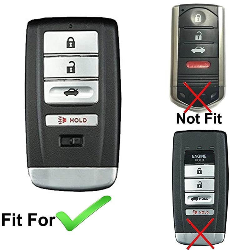 for Acura RLX RDX MDX ILX TLX KR5V1X Smart Key Fob Case Cover Protector Remote Skin Jacket Holder 2Pcs