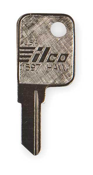 KABA ILCO 1597-HAW1 Key Blank,Brass,Hayworth Lock,PK10