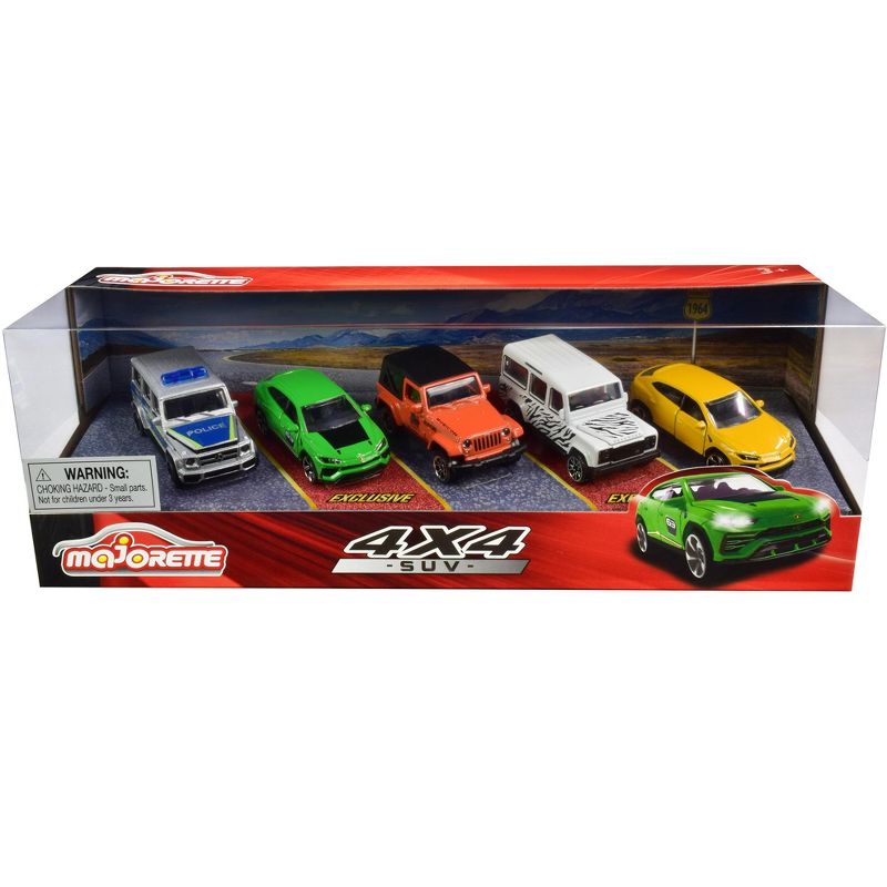 4x4 SUV Giftpack 5 piece Set 1/64 Diecast Model Cars by Majorette