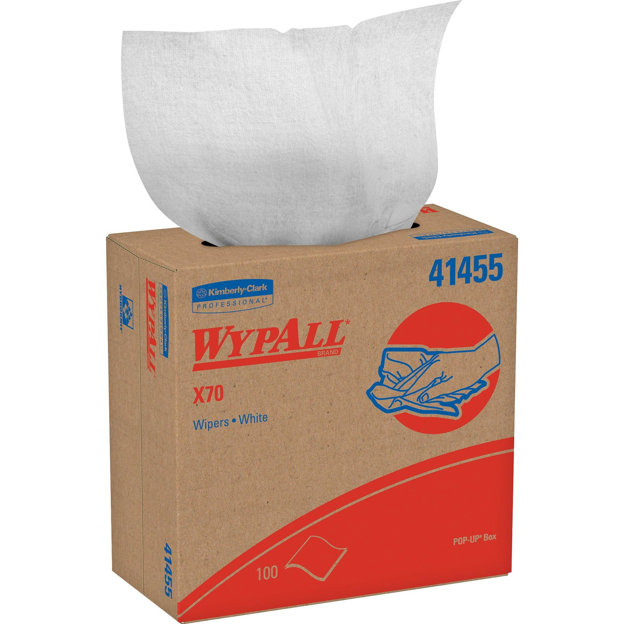 Kimberly-Clark Professional Wypall X70 Wipers Pop-Up Box 100Shts/BX WE 41455BX