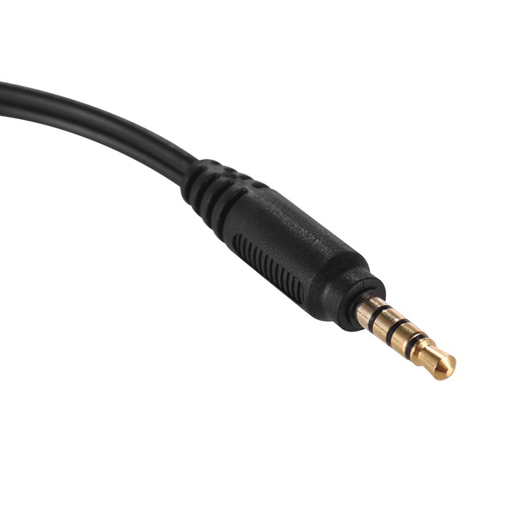 3.5mm Microphone Adapter Cable Audio Stereo Mic Converter Cord 4 Pole TRRS Male Plug for iPad iPhone Samsung Huawei Smartphone (1pcs)