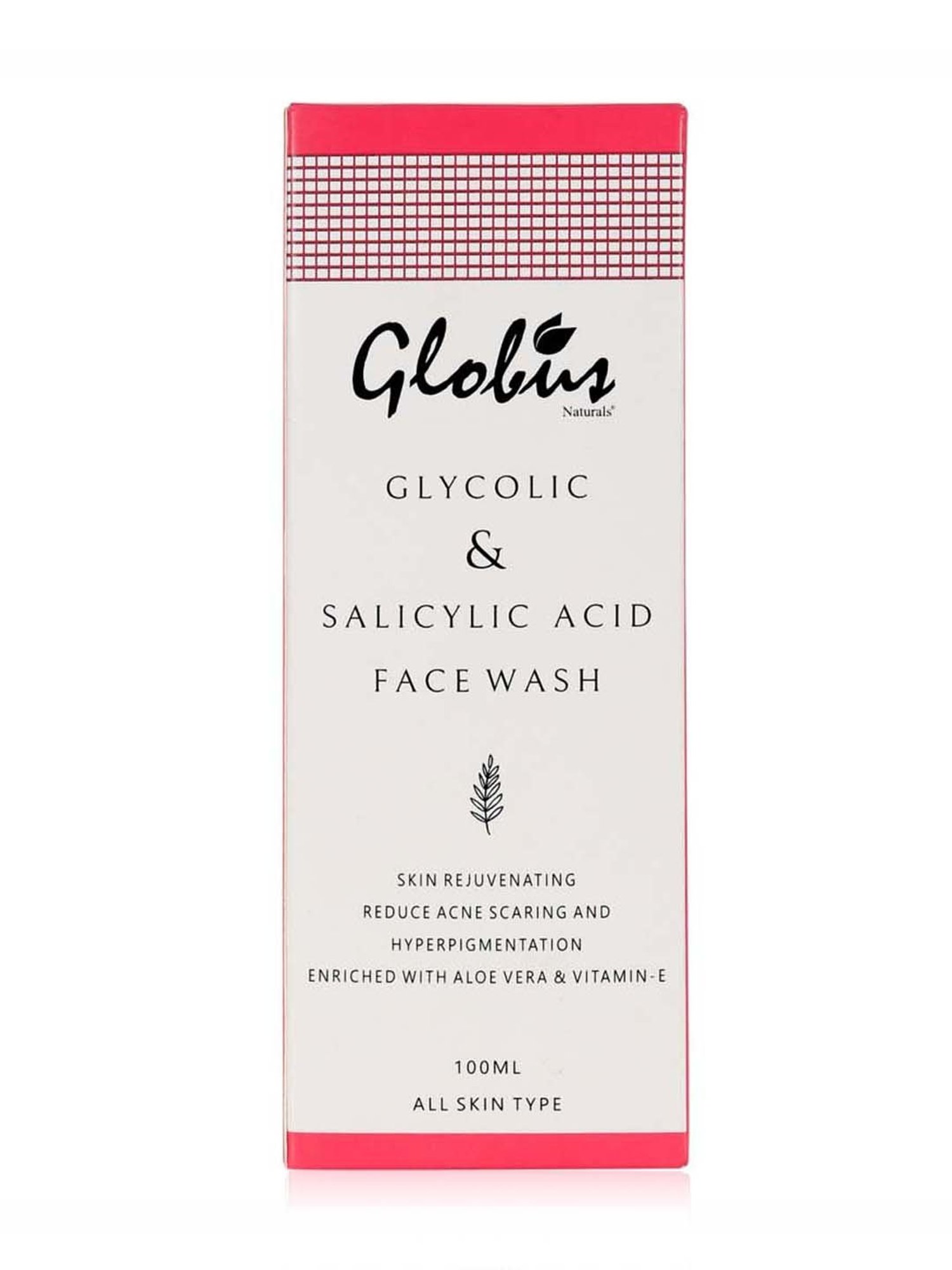 Globus Naturals Glycolic & Salicylic Acid Pimple Clear Face Wash Pack of 2 - 200 ml