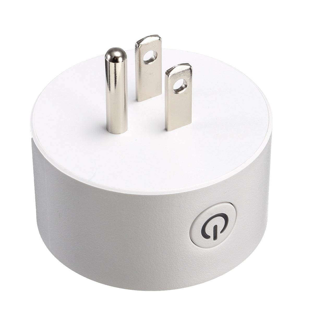 50-60Hz Smart Wi-Fi Mini Outlet Plug Switch Works With Echo Alexa Remote Control -