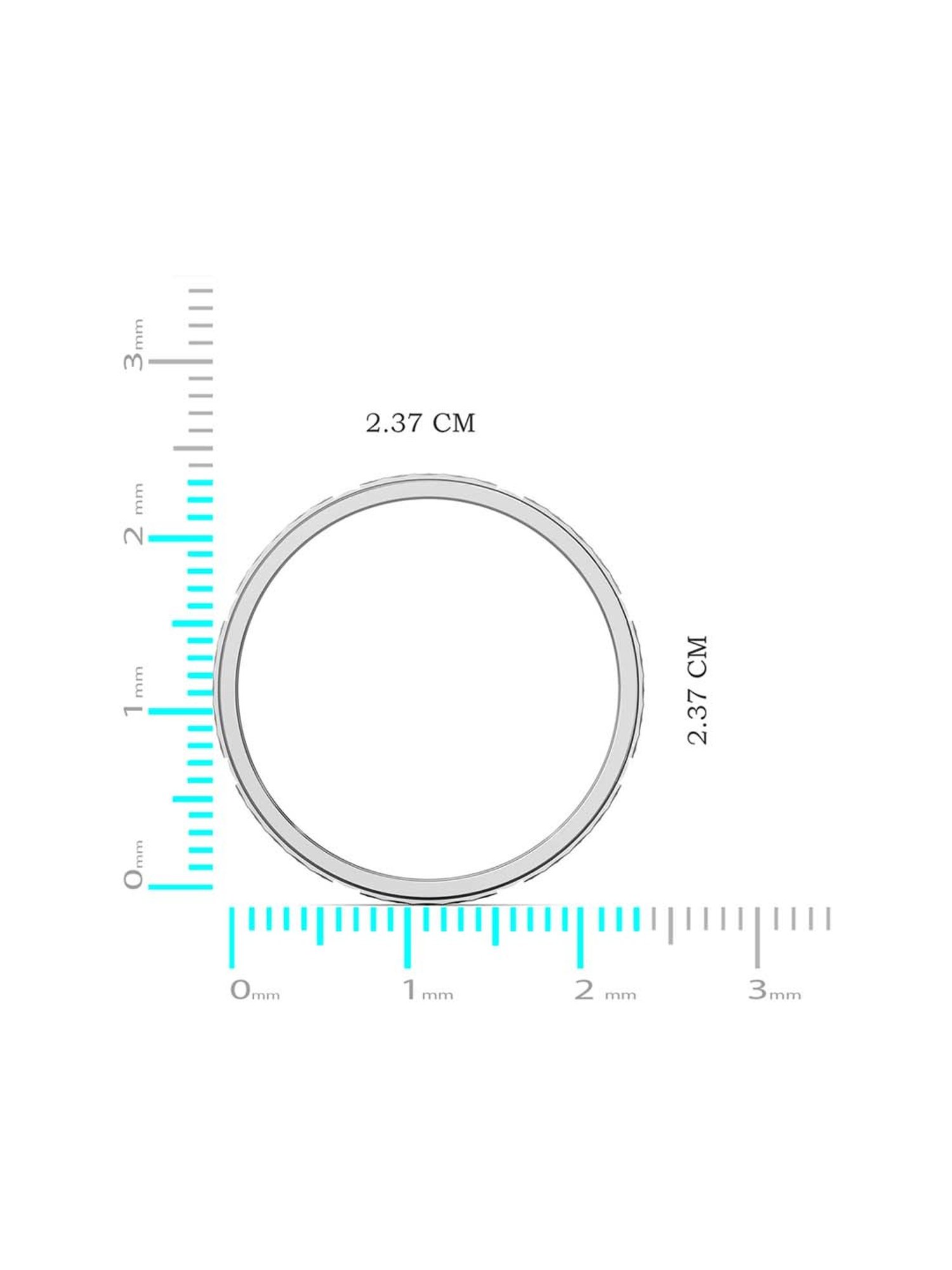 Joyalukkas Unique Checks Motif Men's 950 Platinum Ring