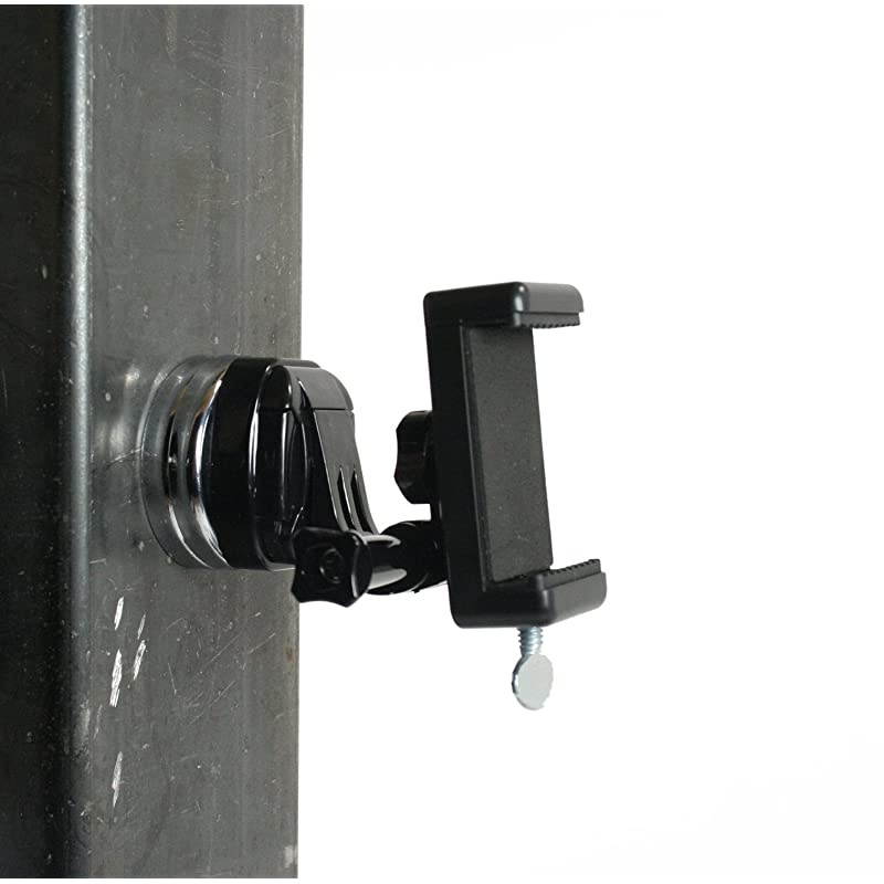 Chrome Plated Magnetic Camera Phone Mount wQuick Clip for Sports Camera or Phone Great for Video Pictures Livestreaming or WOD Lg Clip Magnet
