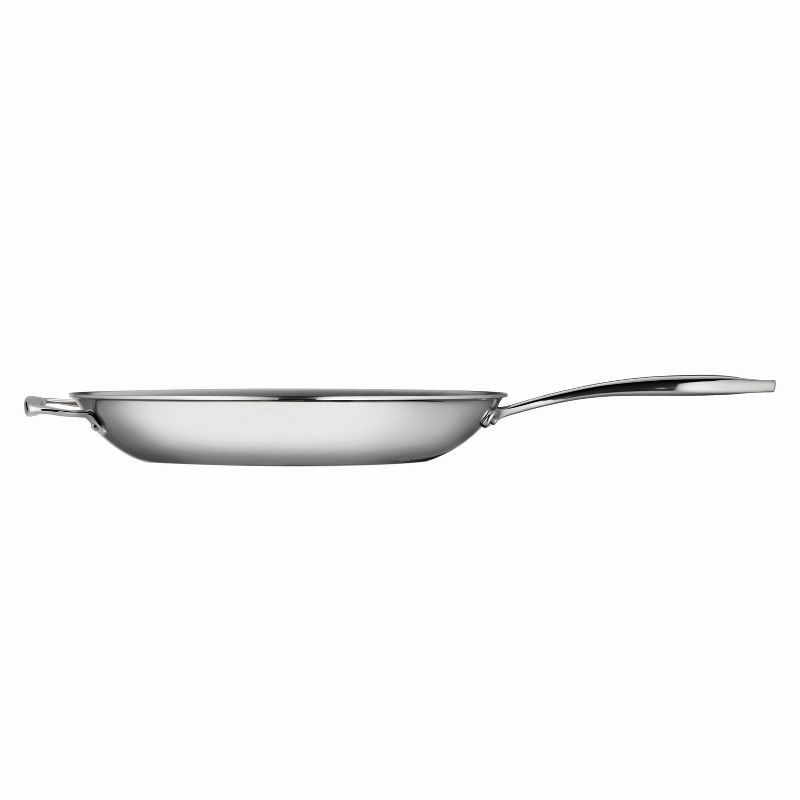 Tramontina Gourmet Tri-Ply Clad 12" Fry Pan with Helper Handle Silver