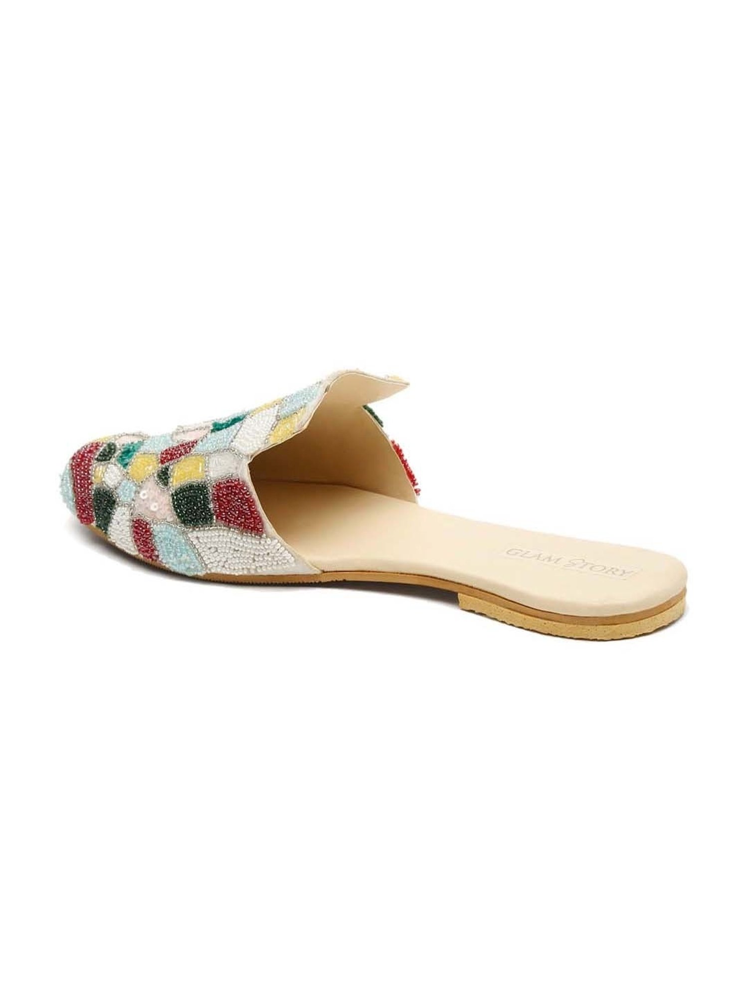 Glam Story Women's Multicolor Mule Shoes