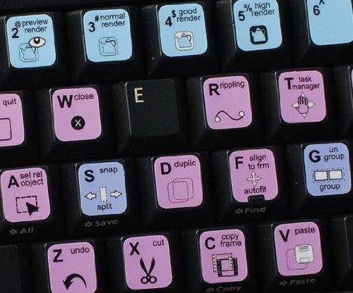 MOVIEPLUS KEYBOARD DECALS SHORTCUTS